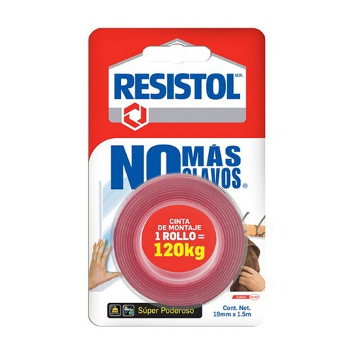 Cinta Espuma Doble Cara 3/4 19Mm X1.50M Pe Resistol 1429377