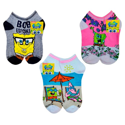 Tines Cortos Bob Esponja Unisex 12 Pares