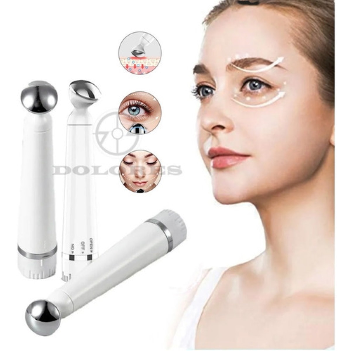 Electrico Facial Ojeras Contorno Ojos Antiarrugas Masajeador