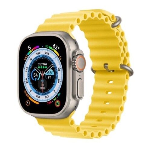 Apple Watch Ultra MNH93LZ/A GPS + Cellular, 49mm Titanium Case con Yellow Ocean Band