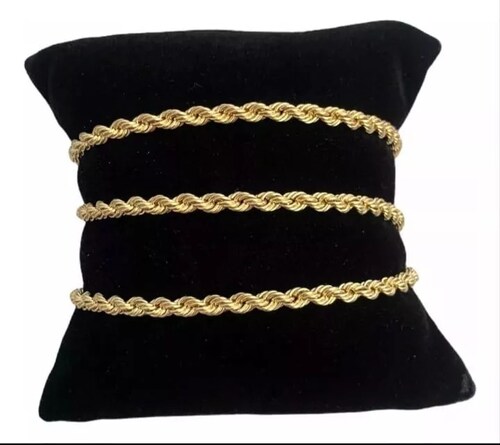 Set Torzal Cadena 60 Cm + Pulsera 21 Cm X 6 Mm Oro 14 K.