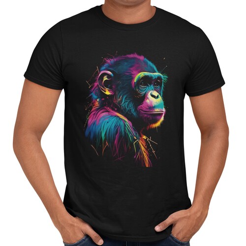Playera Caballero y Dama Mono Animales Colores