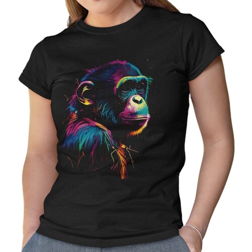 Playera Caballero y Dama Mono Animales Colores
