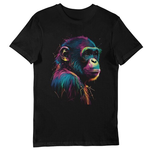 Playera Caballero y Dama Mono Animales Colores