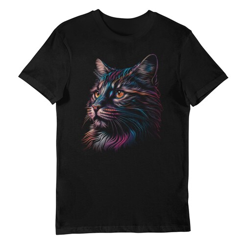 Playera Caballero y Dama Gato Animales Colores 