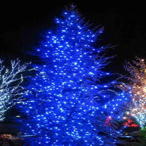 Serie de Luces Navideñas Led 300 Focos Luz Azul brillante