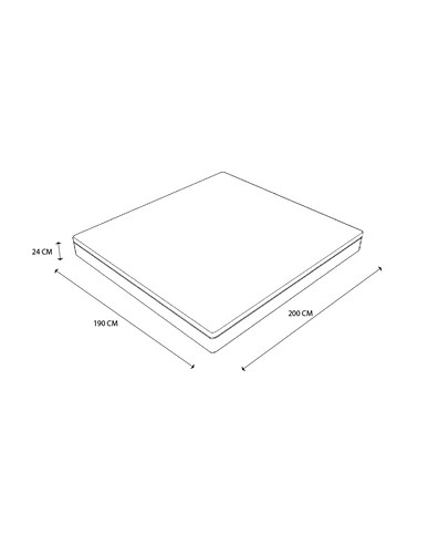Colchón en caja uDream Modelo Sense con Memory Foam King Size