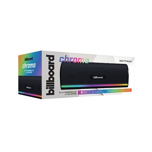 Bocina Inalámbrica Portátil Chroma Billboard Con Luz Led 