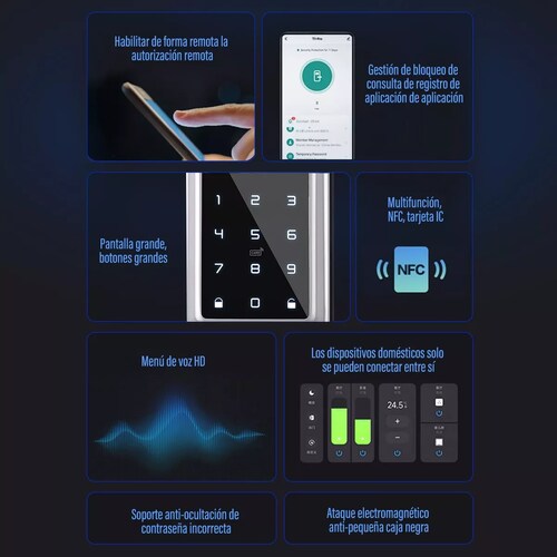 Cerradura Inteligente Electronica Digital Con Wifi Tuya App
