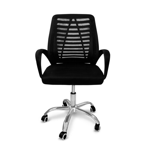 Silla giratoria para Oficina en Color Negro .