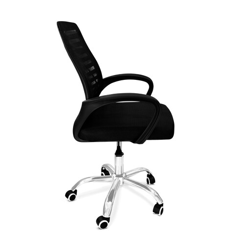 Silla giratoria para Oficina en Color Negro .