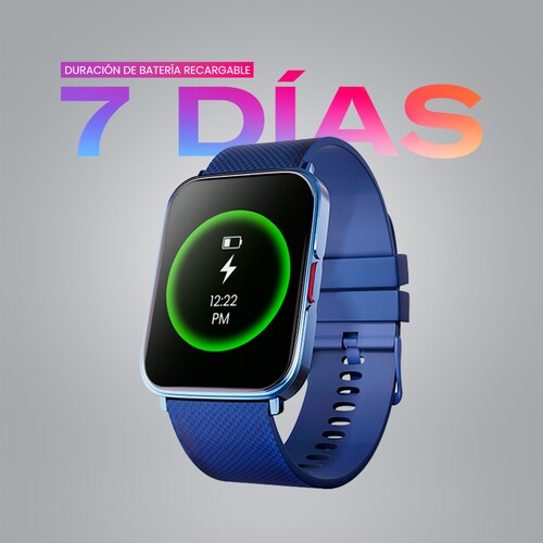 Smartwatch Kronos Optimum Stf Color Azul  con carga Pantalla  1.85"