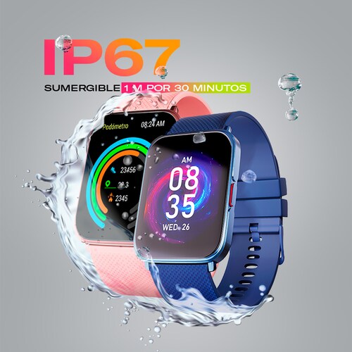 Smartwatch Kronos Optimum Stf Color Azul  con carga Pantalla  1.85"