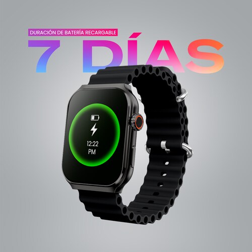 Smartwatch Kronos Prime Stf con pantalla 1.96" Color Negro 
