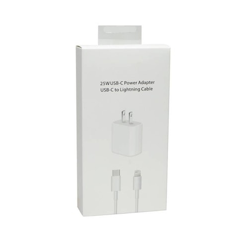 Cargador Para IPhone 5-14 25W Y Cable 2M Caja Tipo C