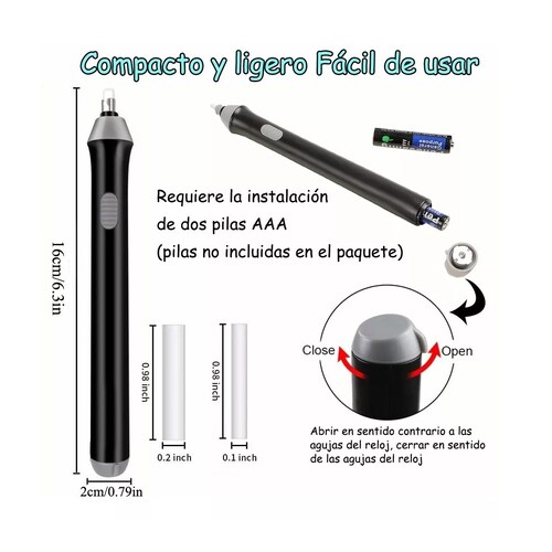 Borrador Electrico Dibujo De Lápiz Ajustable 230 Repuestos