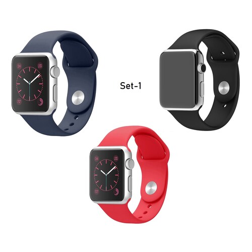 Correa para Apple Watch de silicona Set de 3