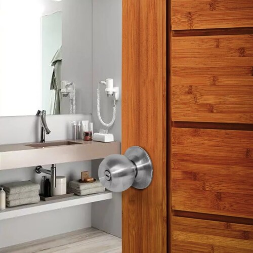 Cerradura Chapa De Perilla Acero Inoxidable Baño