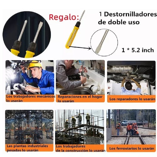Juego 8 Clip Pelicanos Pinzas Para Repisas Vidrio+ Destornillador