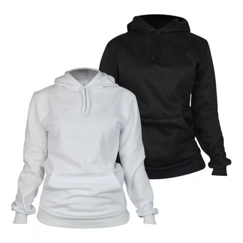 Paquete De 2 Sudaderas Hoodie Capucha Mujer Felpa Moda