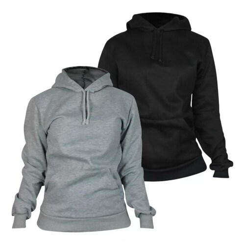 Paquete De 2 Sudaderas Hoodie Capucha Mujer Felpa Moda