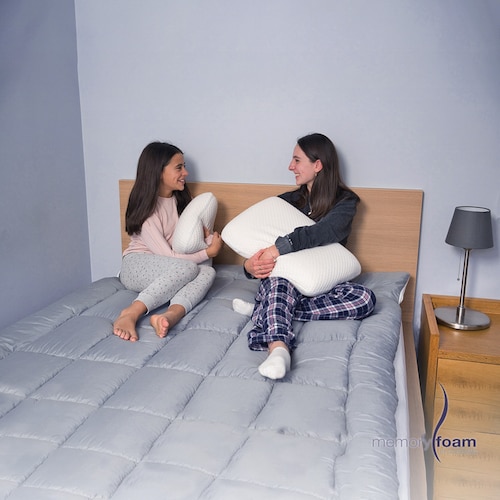 MEMORY FOAM Colchoneta Cloud Individual Sobrecolchón de Memory Foam .