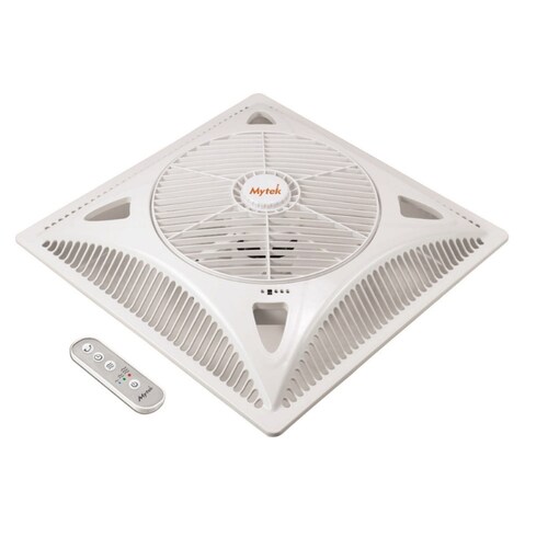Ventilador Para Falso Plafón Con Control Remoto Color Blanco