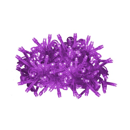 Serie de Luces Navideña 500 Led Luz Morada 22 Mts Cable Morado