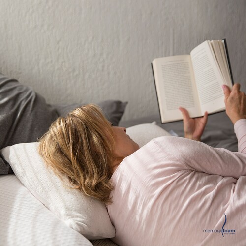 MEMORY FOAM Almohada Constelación de Memory Foam  Firmeza Media  Individual Color Blanco 62 x 46 x 15 cm 