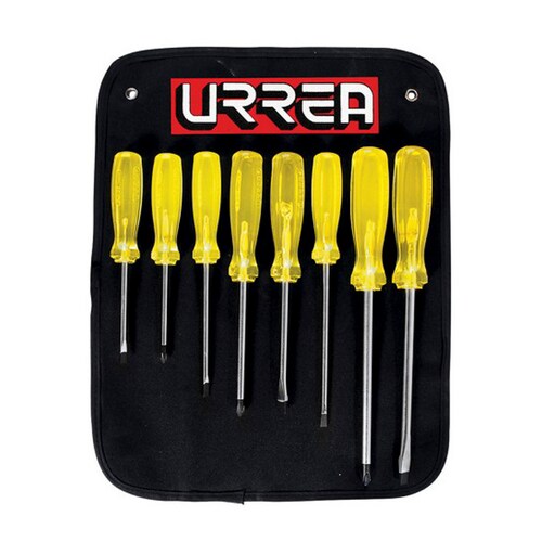 Juego Desarmadores Combinados 8 Pzas Planocabi Urrea 9600D