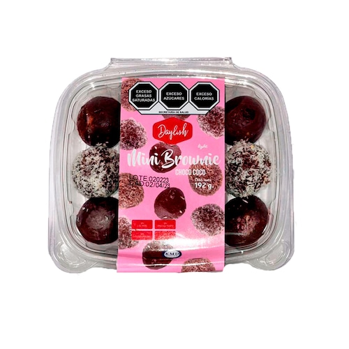 Daylish Mini Brownie 12 piezas, Productos Kosher KMD