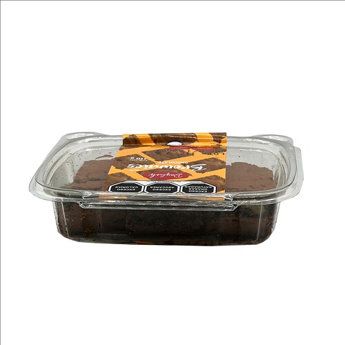 Daylish Brownies de chocolate 6 piezas sabor Nuez, Productos Kosher KMD