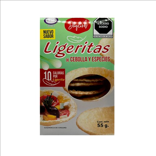 Daylish Ligerita sabor Cebolla y Especies Producto Kosher