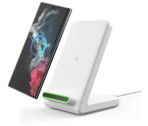 Cargador Inalámbrico Para Samsung Z Fold Galaxy S22 S21 S20 Blanco