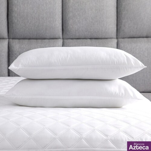 Almohadas 2 Pack Estándar Microfibra Media. Blancos