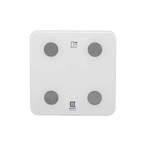 Bioelectronics Bio fit bascula corporal analisis y monitoreo desde la app.