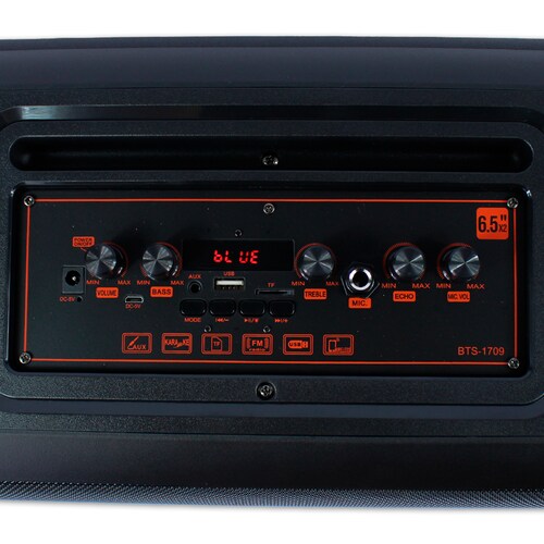 Bocina Subwoofer Bts-1709 6.5  Brodu Microfono Inalambrico