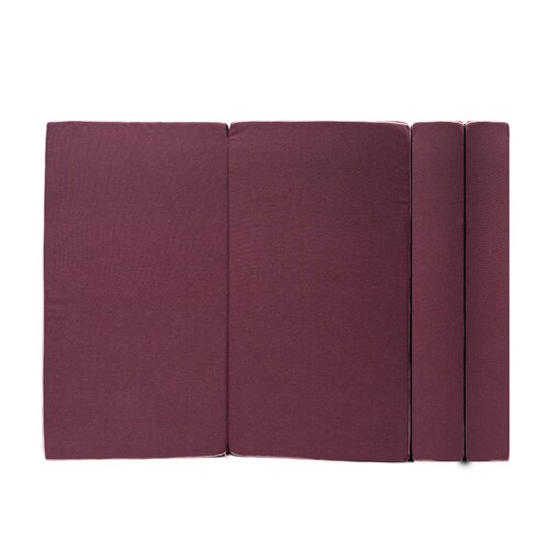 MEMORY FOAM HOME Sofá Cama Matrimonial Cozy Plegable Sofá o Cama Tamaño Matrimonial Color Rosa Oscuro Medidas 186 x 135 x 14 cm.