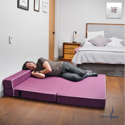MEMORY FOAM HOME Sofá Cama Matrimonial Cozy Plegable Sofá o Cama Tamaño Matrimonial Color Rosa Oscuro Medidas 186 x 135 x 14 cm.