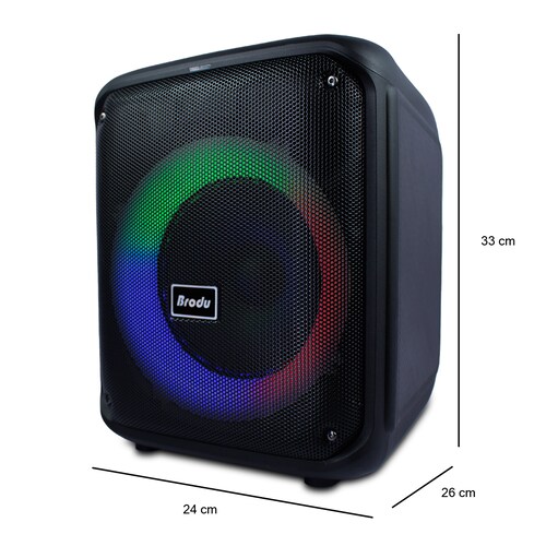 Subwoofer 8  45w Brodu Karaoke Micrófono Inalambrico .