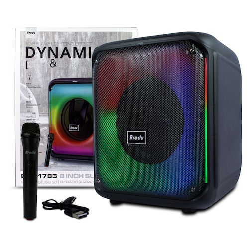 Subwoofer 8 Pulgadas 45w Brodu Bts-1783 Karaoke .