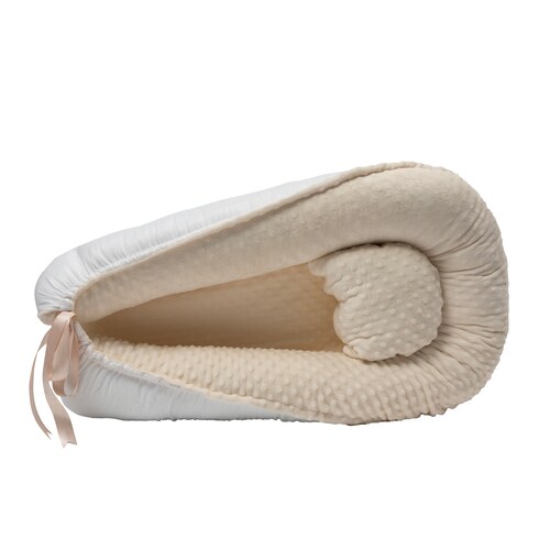 Memory Foam Nido Colecho de Bebés Cuna Portátil Camita Bebé Color Hueso
