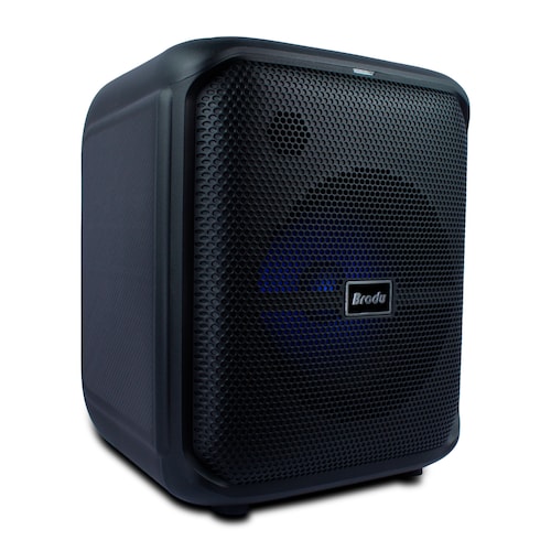 Bocina Karaoke Box Sowoofer 8  Pulgadas 45w Doble Micrófono.