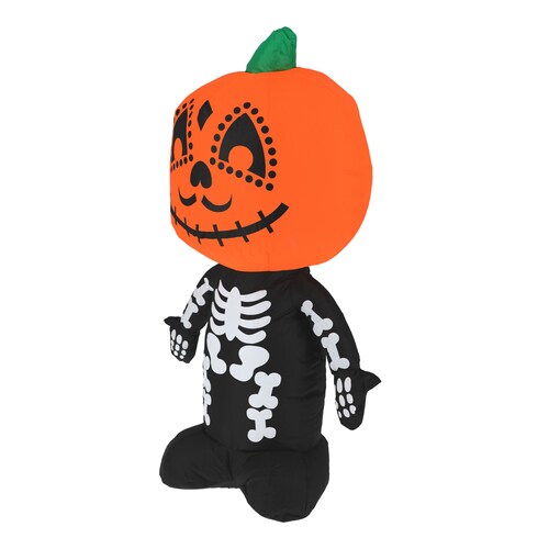 Inflable Halloween Niño Calabaza 1.07 m