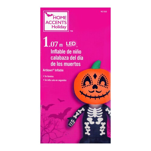 Inflable Halloween Niño Calabaza 1.07 m