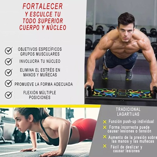 Tablero Multifuncional 14 En 1 Para Flexiones