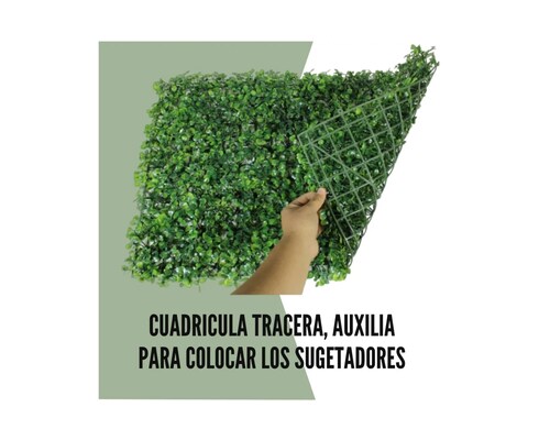 Muro Verde 90 Piezas Follaje Sintético Artificial 60x40 Cm