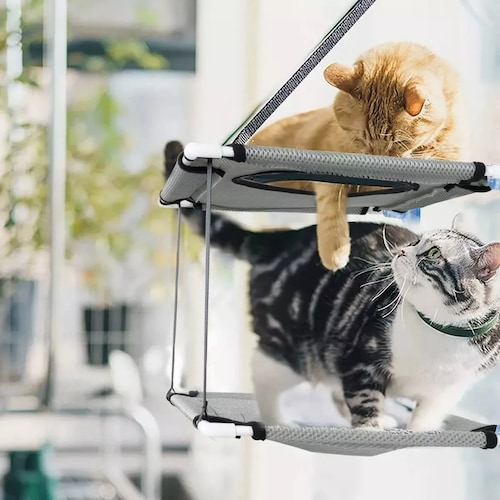 Hamaca Gato Cama  De Ventana Para Perro, 2 Capas