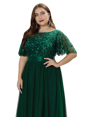Vestido verde esmeralda - $800.00