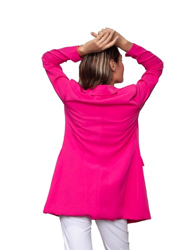 Conjunto mujer casual blazer y blusa Love Point Fucsia